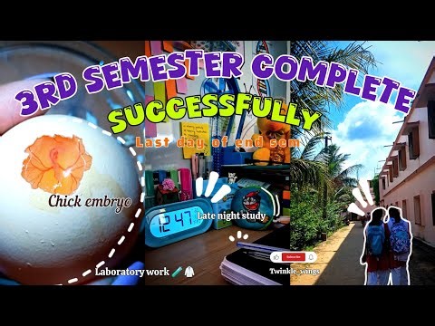 Last exam day of END SEM✨📃||Lab activities🧪🫀||Chick embryo experiment🐣#aestheticvlog #experiment 