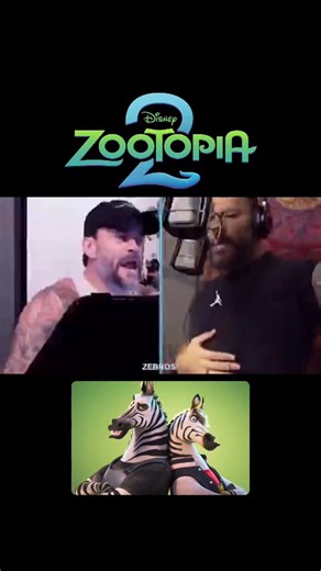 Jeff & Bryan on Instagram: "🚨SNEAK PEAK: Roman Reigns & CM Punk Voice Over Zebros in Zootopia 2 Movie #romanreigns #cmpunk #zootopia #wwe"