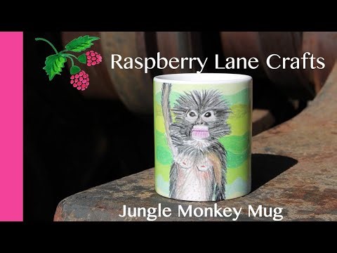 Green Jungle Monkey Mug
