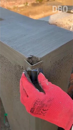 Perfect Concrete Corner Finishing Technique (Clean & Sharp Edges)