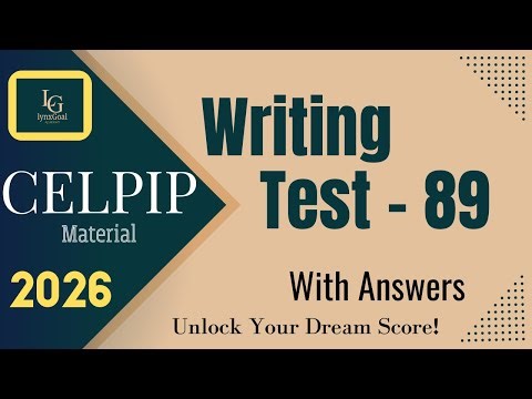 CELPIP Writing Test - 89 | Preparation | 2026 | Writing Test with Answers