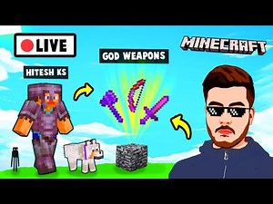 Minecraft | GOD Weapons For WAR | Hitesh KS Live