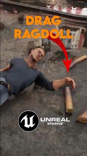 How to Drag Dead Bodies in UE5 🤫 #unrealengine #gamedev #indiedev