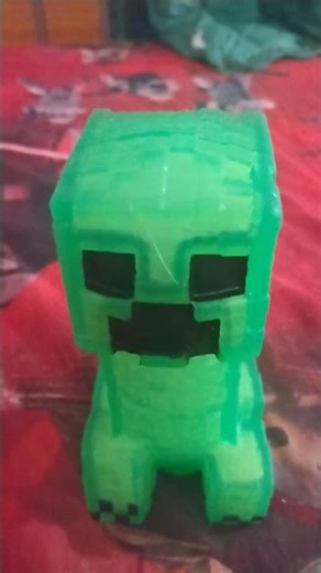 my toy creeper that I was making it animation blew up