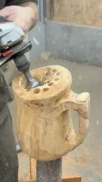 Making A Tavern Beer Mug! #woodcarving