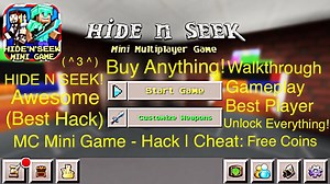 How To Enter Cheats In Mini Game Hide N Seek