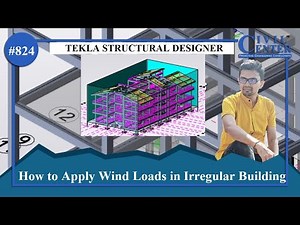 Tekla Structural Designer || How to Apply Wind Panels in Irregular Buildings|| Wind Loading