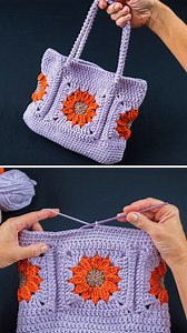 48K views · 723 reactions | Crochet granny squares tote bag easily!...