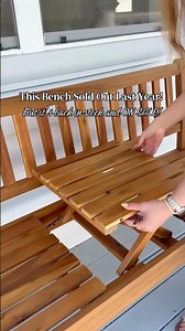 Genius Bench Design With Fold Out Table #diy #patio