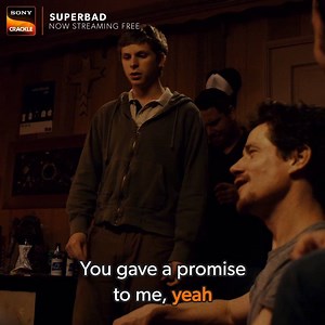 "He's Jimmy's brother...the guy, the singer. He's the guy with the beautiful voice I was telling you about!" Get down with Superbad, streaming free on Sony Crackle now. | Crackle
