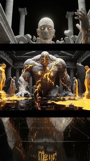 “Marble,Vein Titan Horror Show 🪨 | Surreal 3D Nightmare” #cartoonfaces