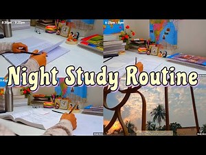 Productive Night Study Routine 🌠 Study Vlog 📚