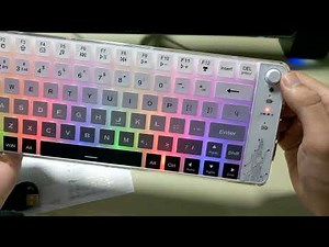 Unboxing K79 keyboard on shopee Bluetooth, usb 2.4g, with background led