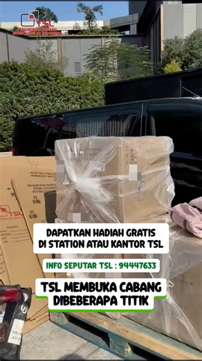 Buat Yang Minggu Mau Kirim Barang Bisa Langsung Cuss Ke Station ya… Station Buka Setiap Hari Minggu atau Publik Holiday 🤗 . . Jangan ditunda lagi, Segera datang ke TSL OFFICE atau TSL STATION dan KIRIMKAN paket KAMU melalui TSL mumpung STOK HADIAH masih ada🤗 Syarat dan ketentuan tolong diperhatikan ya🥰 1. Untuk info pemesanan kardus dan lain lain bisa hubungi kami melalui WhatsApp ▪️ https://wa.me/ 85294443212 (PEMESANAN KARDUS) ▪️ https://wa.me/ 85294443213 (TRACKING, Dengan Cara Kirim No Ba