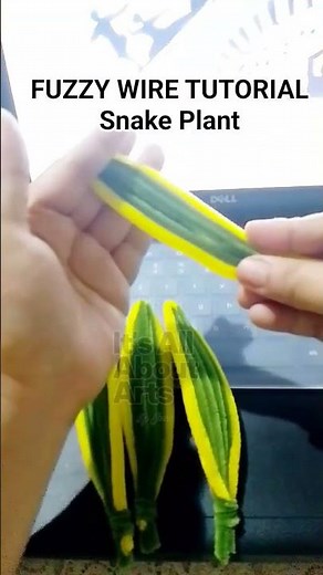 Fuzzy Wire Tutorial Snake Plants#fuzzywire #diy #art #tutorial #tutorials