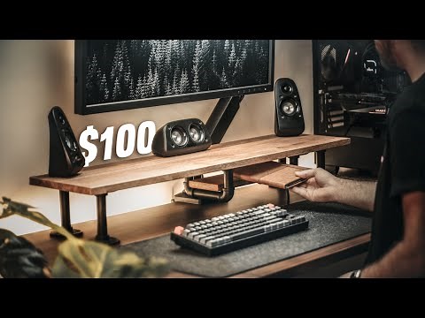 How to BUILD a DESK SHELF ORGANISER for your Desk Setup