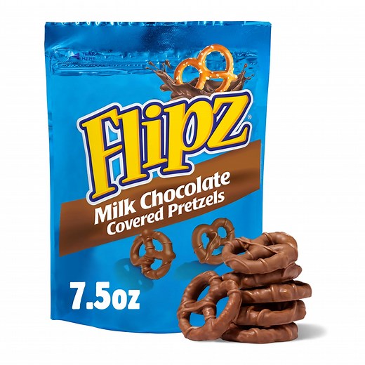 Flipz Milk Chocolate Covered Pretzels, 7.5 oz - Walmart.com