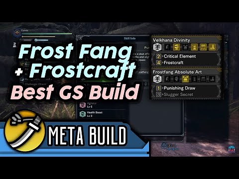 Best Punishing Draw Greatsword Build (Frostfang Set Bonus) | Crit Draw Playstyle | MHW Iceborne