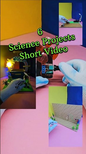 6 Science Projects Short Video ❤️ Simple Science Project #scienceproject #shorts #ytshorts