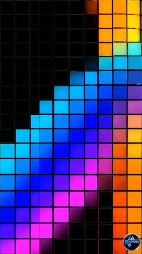 4K Neon Abstract Cube Light Animation | Relaxing Visuals & Background #satisfying #asmr