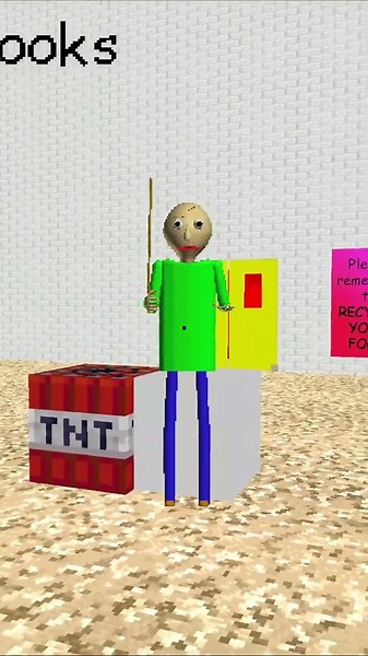 Baldi VS TNT [Baldi's Basics Mods] // Part 2 #shortvideo #shorts #short