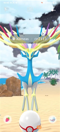 Pokémon GO - Catching a Shiny Xerneas