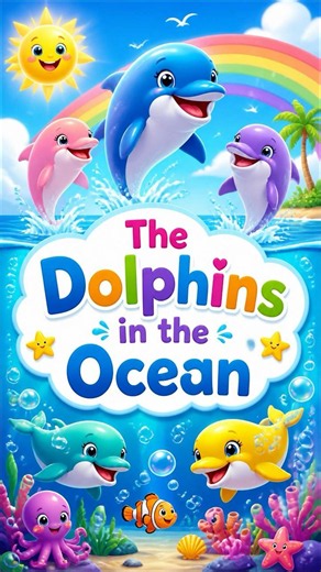 The Dolphins In The Ocean #nurseryrhymes #fun #kidssongs