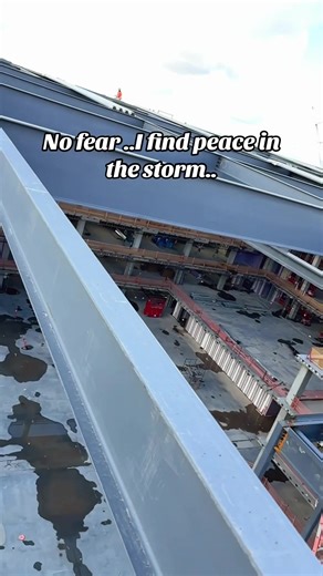 Ironworkers are just a different breed of people lol,embracing the clear and present dangers..no fear all thrills😎#ironman #ironwork #weldernation #connectors #bluecollar