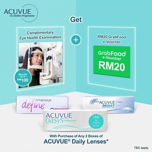 1.2M views · 211 reactions | Introducing the slit lamp shield, a tool used by ACUVUE® that helps to avoid close contact between our customers and Eye Care Professionals. Register now with the ACUVUE® Go Dailies Programme for a complimentary eye health examination worth up to RM100 and a RM20 GrabFood e-voucher with purchase of 2 boxes of ACUVUE® daily lenses*! *T&C apply | ACUVUE® Malaysia | Facebook
