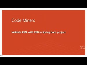 XML validation using XSD in Spring boot.