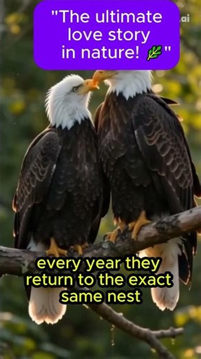The Most Loyal Love Story In Nature! 🦅❤️ #shorts