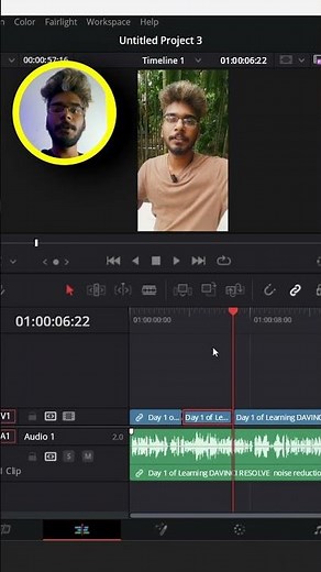 Add Mist or Smoke Effect in DaVinci Resolve 🌫️ | Fast Noise for Cinematic Look#DaVinciResolve #short