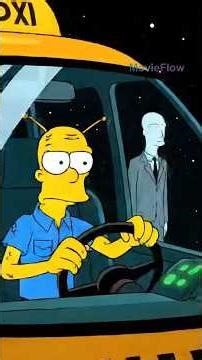 "The Ghost Passenger in the Space Taxi 👻🚖 | Retro Cosmic Horror Comedy (1-Minute Animation)"