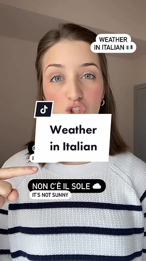 Learn Italian Weather Vocabulary with an Italian Weather Girl
