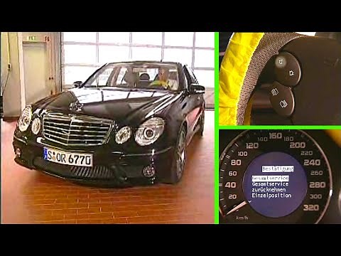 Mercedes-Benz E-Klasse W211: Serviceintervall am Kombiinstrument zurücksetzen
