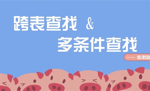 【Excel】跨表查找&多条件查找 Cross-table search & Multi-condition search（内含实操）