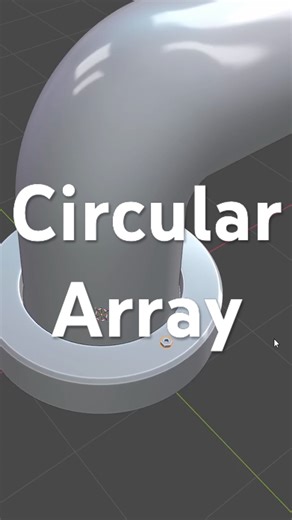 Circular array in Blender, anyone? What's the easiest method? #blendertips #blendertutorial #blender