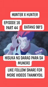 1K views | Hunter X Hunter Episode 16 Part 44 #NiceOne #siblinglove #batang90s #hunterxhunter #HXH | Jonathan Castañeda | Facebook