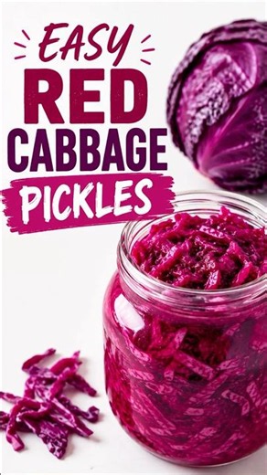 The Secret to Perfect Pickled Red Cabbage 🥗 #FoodScience #HealthyRecipes #IceFlavorForgeAI