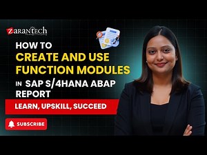 How to Create and Use Function Modules in SAP ABAP | ZaranTech