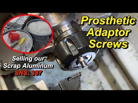 Prosthetic Adaptor Screws, Scrap Aluminum- SNS 387