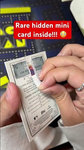I found a HIDDEN MINI CARD inside this rare RIP CARD! 😳 #shorts
