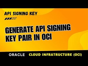 How to Generate API Signing Key pair in Oracle Cloud, create API Signing Key pair in OCI (PKCS8)