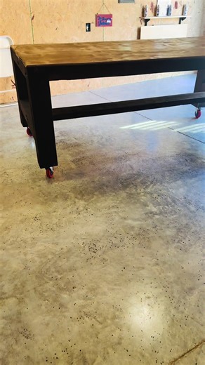 Here is a video of it finished without fireworks. #woodworking #woodwork #woodworkingskills #farmhousetables #2026