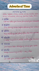 28K views · 325 reactions | Adverbs of Time. https://www.youtube.com/@TableofKnowledgeTV #Adverbs #PartOfSpeech #EnglishVocabulary #AdverbsOfTime #Educational #EngGrammar | Table of Knowledge TV | Facebook