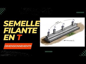 ⭐️comment dimensionner une semelle filante en T renversé sous plusieurs poteaux1