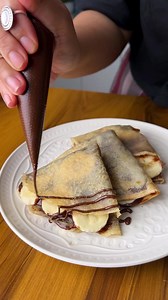 5.1K views · 73 reactions | Banana Nutella Crepes I love a good...