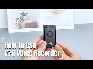 V79-How to set up and use this recorder