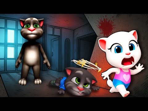 Talking Angela plays: Talking Tom Roblox Obby - My Talking Tom and Friends #Roblox #talkingangela