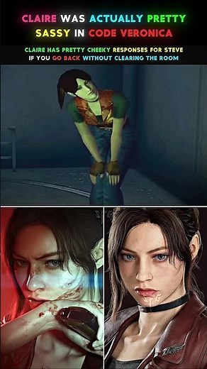 Capcom, Keep Claire This Sassy In Remake😍 Resident Evil Veronica #shorts #shortsfeed #residentevil